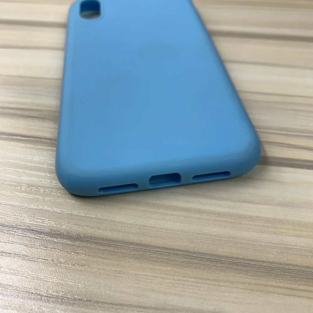 Blue Silicone Phone Case For iPhone XR - 6”x 4”x 0.5”